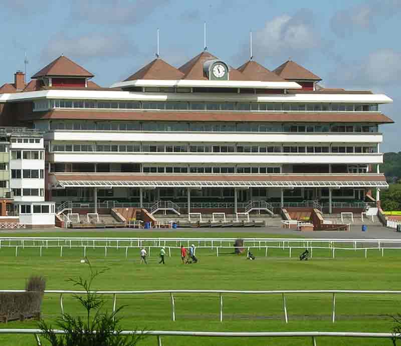 The Grandstand across the fences.