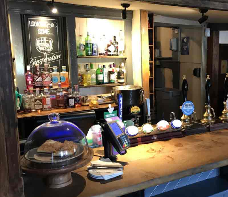 The bar.